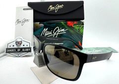 MAUI JIM RED SANDS MJ H432-2M MATTE BLACK HCL BRONZE POLARIZED SUNGLASSES NEW