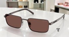 PRADA PR D54S 22J80T Satin Cigar Black Chocolate 55 mm Men’s Sunglasses
