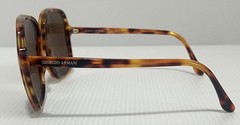 Giorgio Armani Sunglasses Tortoiseshell Pattern Made In Italy Brown Lenses