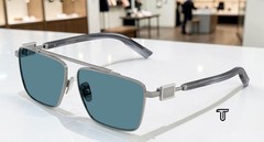 DOLCE & GABBANA DG2336 04 80 Gunmetal Solid Blue 59 mm Men’s Sunglasses