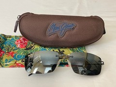 Maui Jim Sunglasses Eyewear Sun Protection 57-18-133 MJ715-06 Made in Japan Case