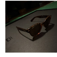 Ray-Ban RB4141 Wayfarer Tortoise Shell Brown Frame Green Tinted 51-20 150