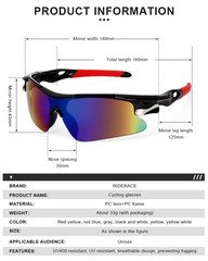Sports Cycling Sunglasses MTB Bike Riding Glasses UV Protection Men Women