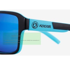 KDEAM 2-Pack Polarized Square Sports Sunglasses Men Women Driving Outdoor Use