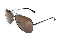 Salvatore Ferragamo 297012 Sunglasses SF131S 067 Shiny Gunmetal W Cocoa