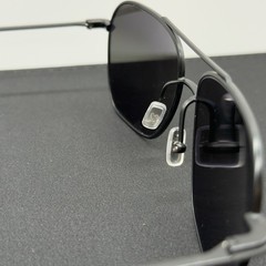 Maui Jim Mano MJ877-02 Black Silver Stripe Neutral Grey Lens 57 16 142