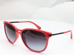 Emporio Armani Sunglasses EA 4006 5077/8G Pilot Red Frames w/ Grey Lenses 56mm