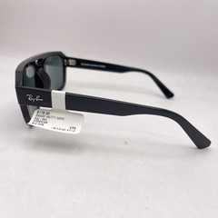 Ray Ban Corrigan Geometric Square Full Rim Sunglasses RB4397 Black/Green