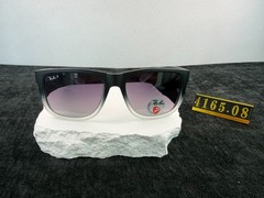 Ray-Ban RB4165 Justin Sunglasses, Black Gradient Frame, Grey Gradient Polarized