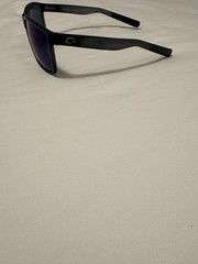 Costa Del Mar Men’s Rincon Rectangular Sunglasses – Black/Blue