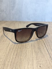 Ray-Ban Polarised Sunglasses JUSTIN MATTE HAVANA RB4165 865/T5 – 54mm