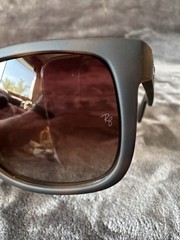 New Ray-Ban Justin Rb4165 Polarized 54mm Matte Havana Brown Gradient Sunglasses