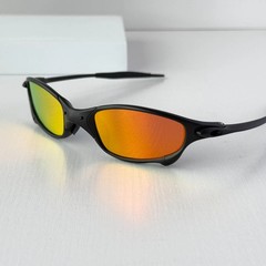 Oakley Juliet 1.0 X-Metal Sunglasses Black Frame Fire Iridium Lens