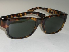 VINTAGE B&L RAY BAN W1415 SLEEK MULTI-CLR TORT G15 CRYSTAL BOHEMIAN SUNGLASSES