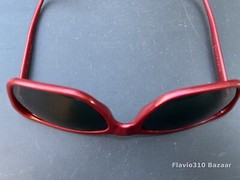 Authentic RAY BAN B&L Cats Sunglasses 56mm Red Nylon France Frame Glass Lenses