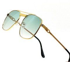 Sunglasses Men Fashion Retro Style Square Gold Frame Classic Designer Hip Hop