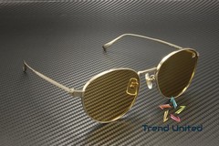 DUNHILL DU0034S 003 Round Oval Panthos Titanium Gold Yellow 53mm Mens Sunglasses