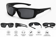 Men’s Polarized Wraparound Sports Sunglasses UV400 Outdoor Cycling Fishing Drivi