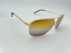 MAUI JIM Polarized Sunglasses MJ 778 05C Kami Gold White Dual Mirror Silver