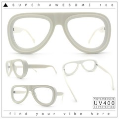 Retro Hipster Thick Plastic Racer Clear Lens Fashion Eyeglasses
