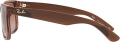RAY BAN RAY-BAN RB4165 JUSTIN SQUARE SUNGLASSES, 51 MM – LT BROWN/GRADIENT BROWN