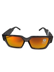 Kreedom Polarized Sunglasses Smoke Frame Orange Lenses UV Protection Modern NEW