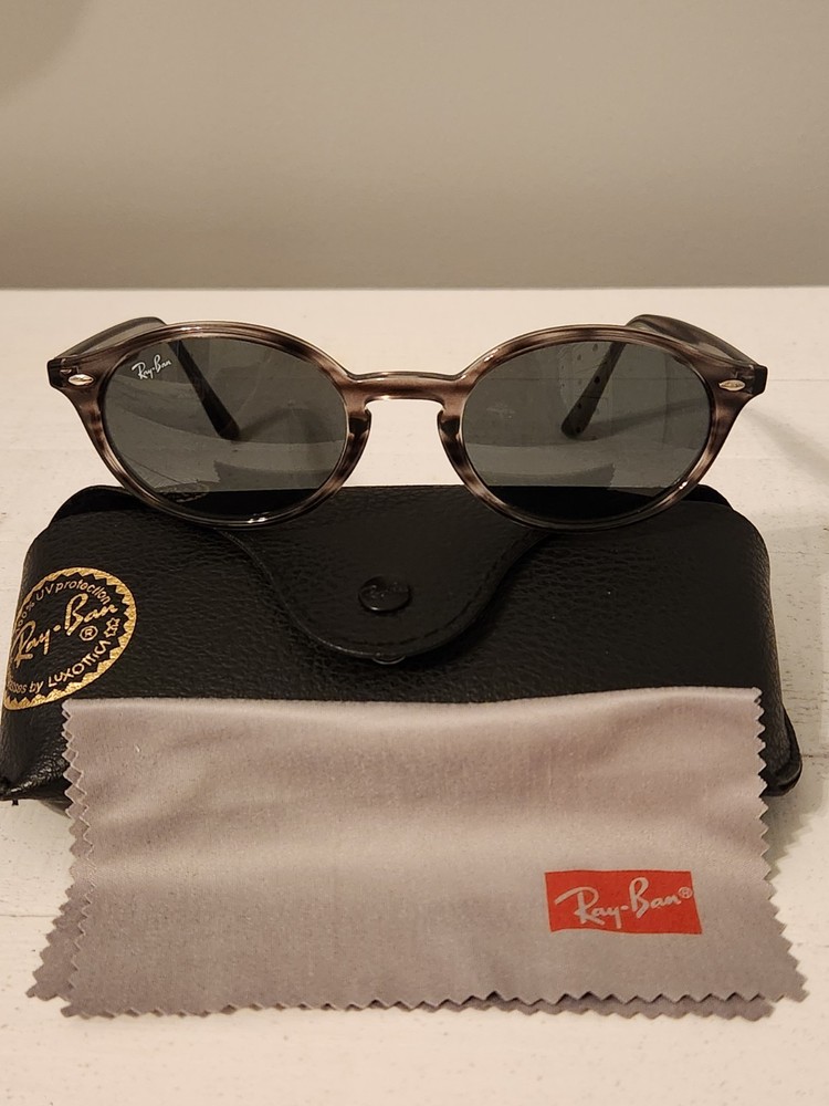 NEW Ray-Ban RB4315 6430/87 Polished Grey Light Havana Classic Sunglasses Women’s