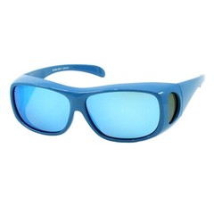 Polarized Lens Fit Over Sunglasses Rectangular Mirror Lens Lightweight Floating