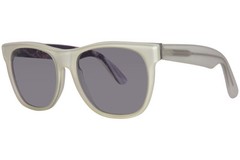 RetroSuperFuture Basic Sunglasses Matte White/Blue Tint Square Shape 55mm
