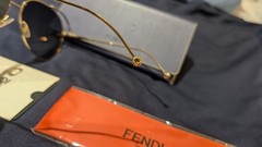 Fendi FF 0286/S Aviator Sunglasses Gold Metal Frame(ORIGINALS)