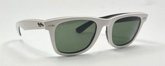 Ray-Ban RB2140 Wayfarer 956 Gloss White G-15 Sunglasses Made in Italy