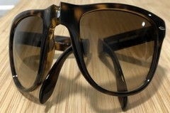 ITALY RAY BAN mock tortoise folding Wayfarer SUNGLASSES RB4105 710 54 mm w case