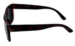 Men’s Flat Top Sunglasses Square Shape Brown Tortoise Frame Retro 80’s 90’s 360