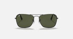 Ray-Ban Caravan Polished Gunmetal / G-15 Green 55 mm Sunglasses RB3136 004 55-15