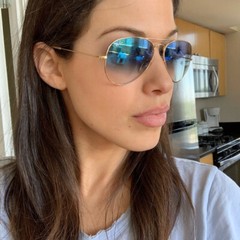 Sunglasses Aviator 3025 001/3f Light Blue Gradient Lenses-Ray Ban Standard Size