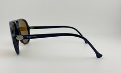 Vintage VUARNET PX 374 145 POLARIZED BROWN LENS, DARK BLUE NYLON CATS SUNGLASSES