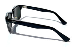 NEW Maui Jim KAWIKA Glossy Black POLARIZED Neutral Grey Lens Sunglass 257-17C
