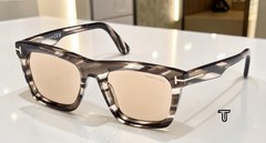 Tom Ford FT1207 56E Lelio Acetate Havana Other Brown 52 mm Men’s Sunglasses
