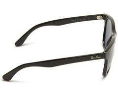 RAY-BAN brand new UNISEX Black Frame with Green G-15 Polarized RB4184 601/9A