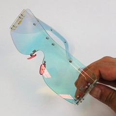 Party Rimless Irregular Design Sunglasses For Both Men Women Street Exquisite