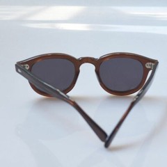 Vintage gray polarized sunglasses mens johnny depp brown acetate glasses UV400