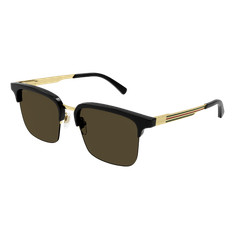 Gucci GG 1226 S-001 Black / Brown Gold 001 Size 53 Sunglasses
