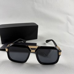 Cazal Sunglasses Black Crystal & Gold Frame Black Lens Men’s Women’s Eyewear