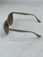 Ray Ban Unisex Geometric Sunglasses Beige / Dark Brown Gradient