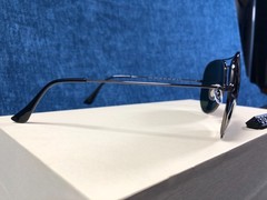RAY-BAN RB3026 Aviator Sunglasses Gunmetal Grey Frame 62mm Dark Green Lens 140MM