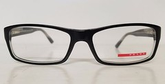 Men’s Designer PRADA SPORT Plastic Rxable Frames MOD VPS11A Black Made in Italy