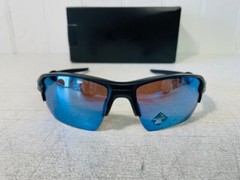 OAKLEY OO9188-58 FLAK 2.0 XL Matte Black w Prizm Deep Water POLARIZED Suns $243