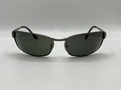 Ray Ban RB 3269 004/58 Gunmetal Grey Polarized Sunglasses Chipped Lenses Italy