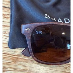 Shady Rays CL-15 Wood Grain Timber Sunglasses Polarized 100% UV W/ Soft Case