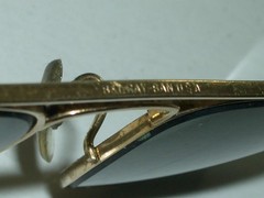 1970’s 52[]16mm VINTAGE B&L RAY-BAN GEP G15 UV SMALL CARAVAN AVIATOR SUNGLASSES